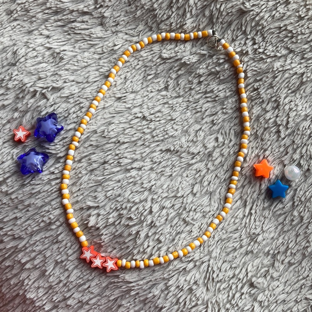•🧡⭐️”Starry Summer”🌊☀️• handmade necklace